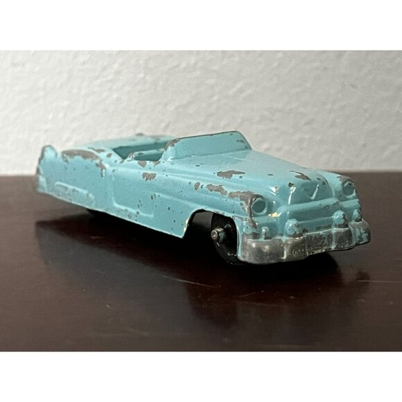 Vintage Goodee 1950's Metal Diecast Teal Cadillac Convertible 3" - Picture 6 of 12